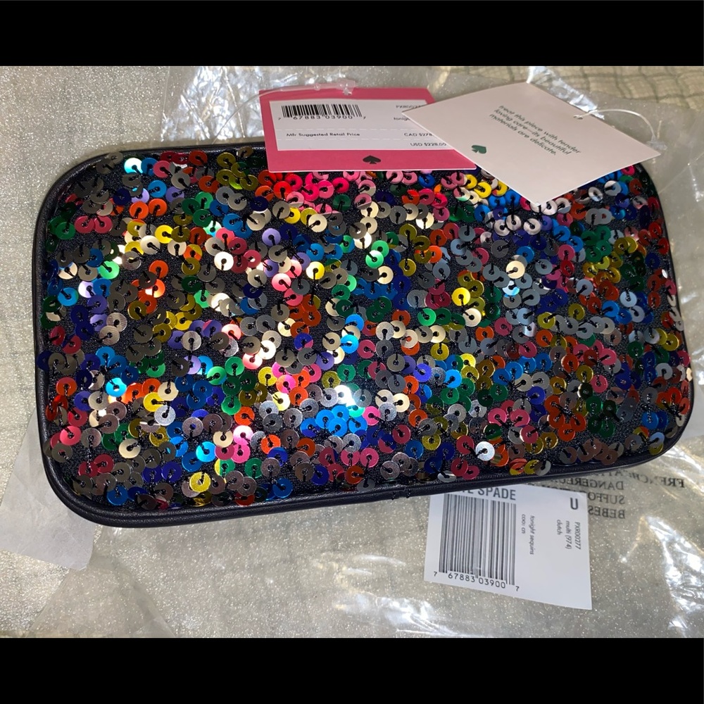 Kate ♠️ Spade  Tonight Sequin Clutch